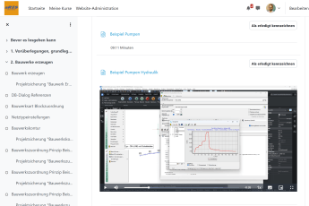 Screenshot E-Learning Kanal - Sonderbauwerke